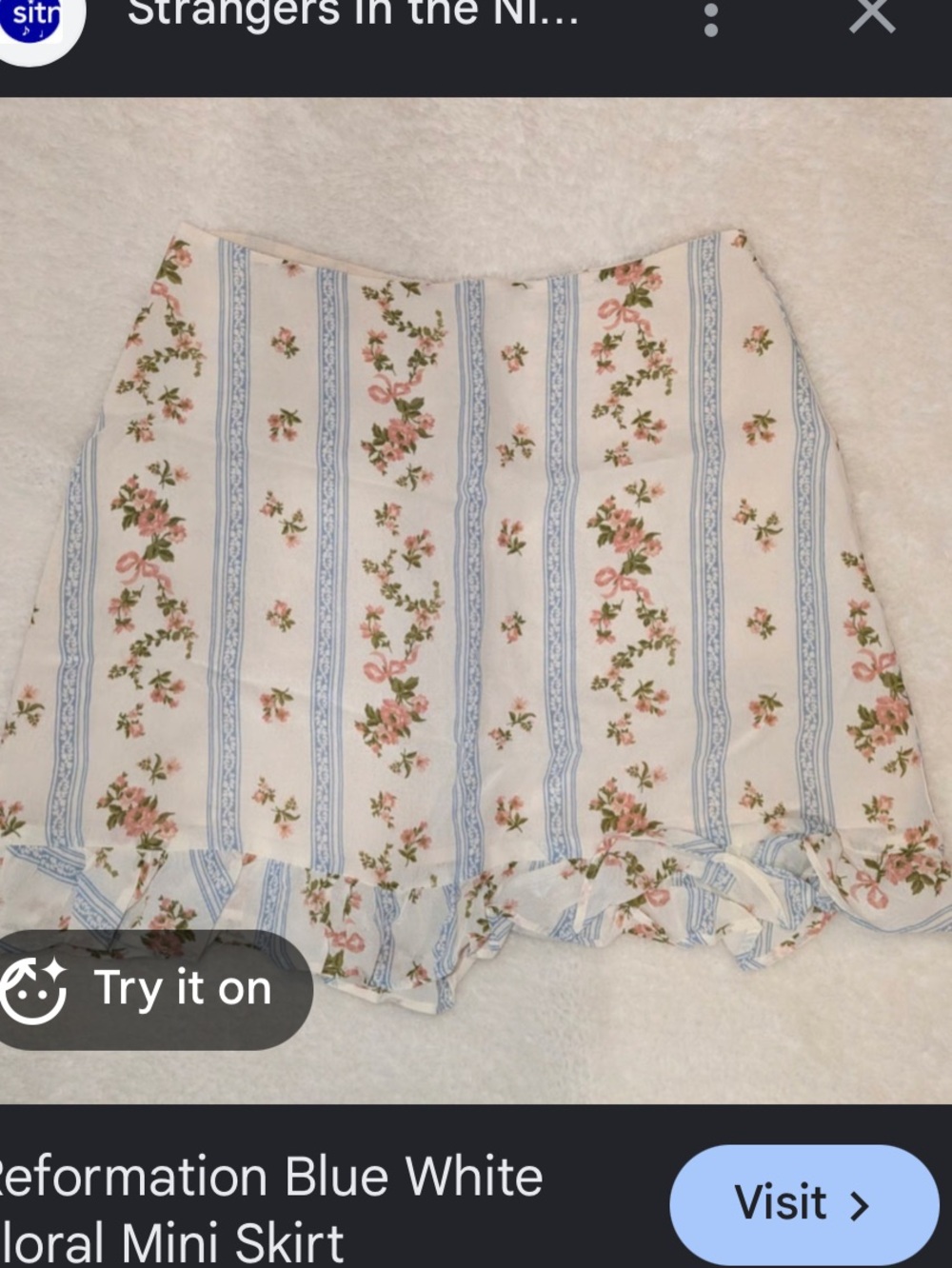 Reformation Skirt Size 6